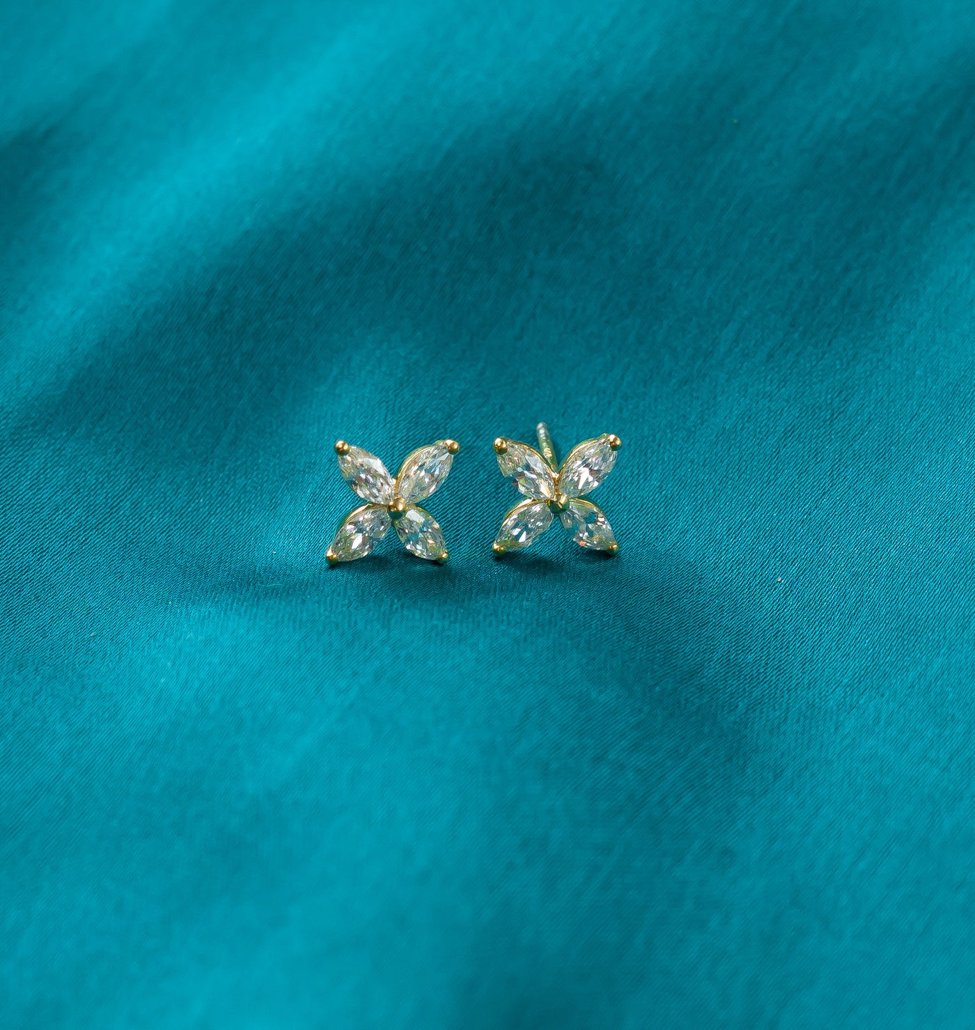 floral stud earrings