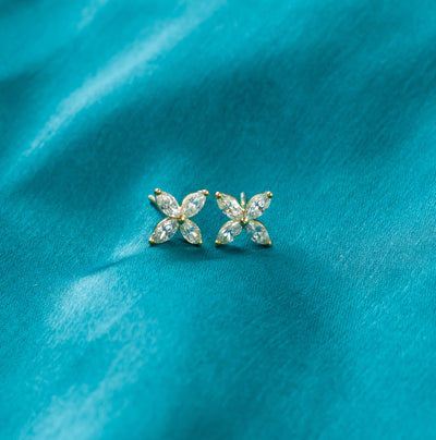 floral stud earrings