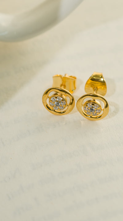 belle stud earrings