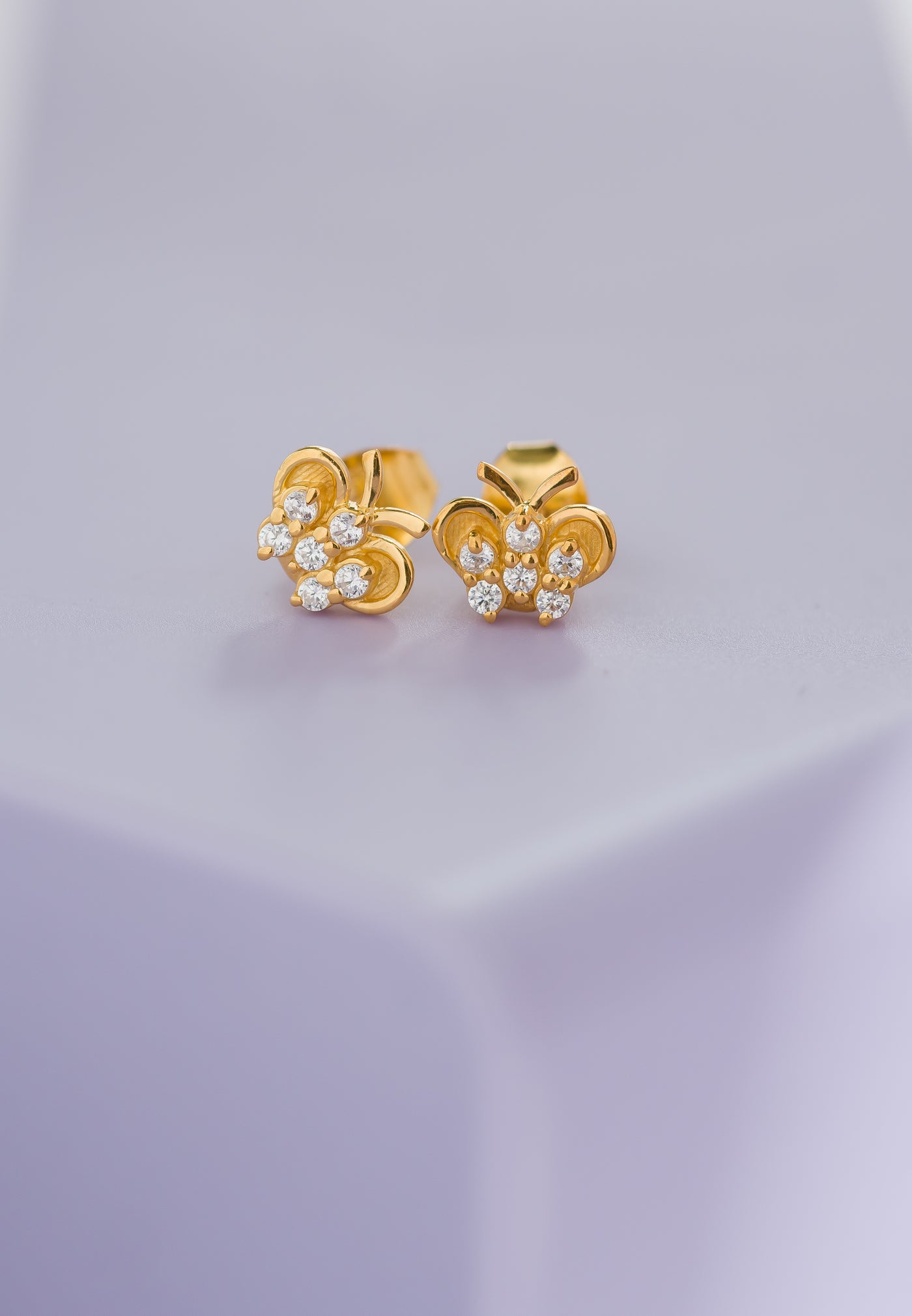 butterfly twinkle stud earrings