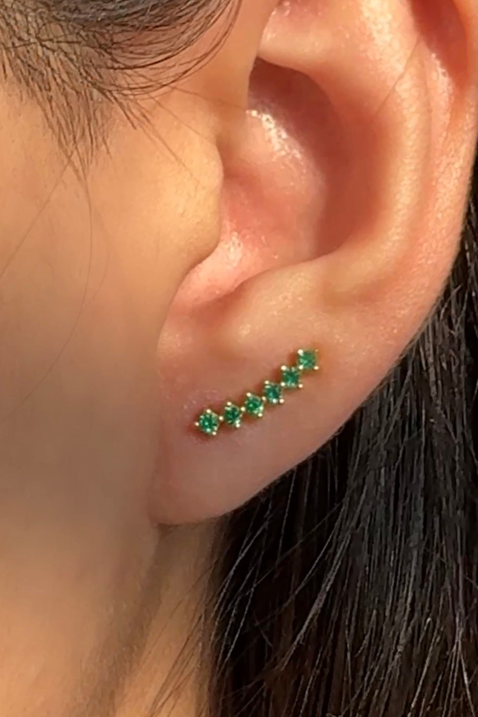 Emerald Candice Earrings