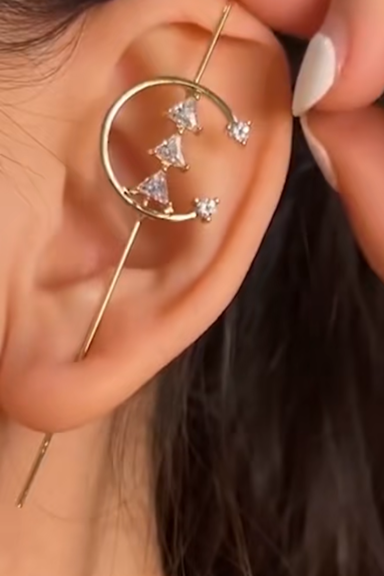 moon pin ear cuff