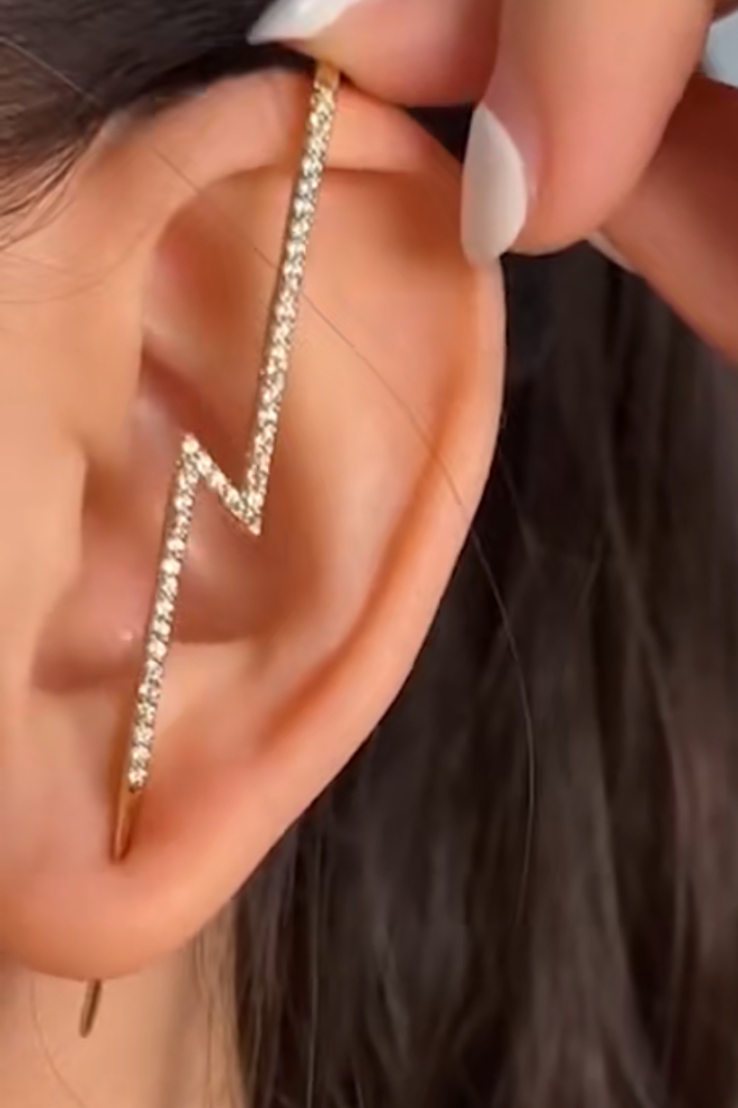 zig zag pin ear cuff