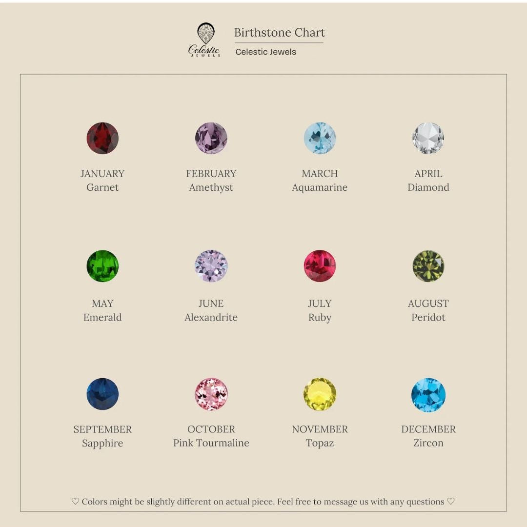 Birthstone Stud Earrings