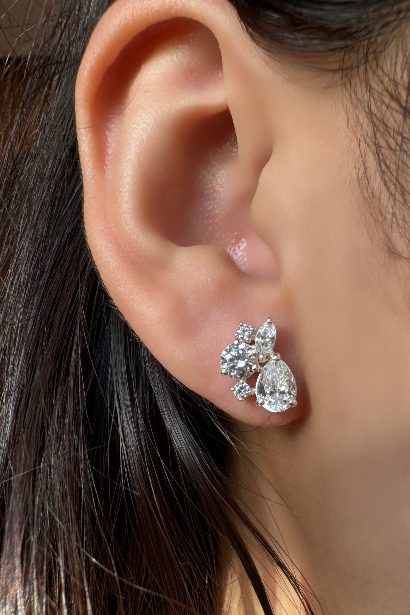 baubles diamond stud earrings