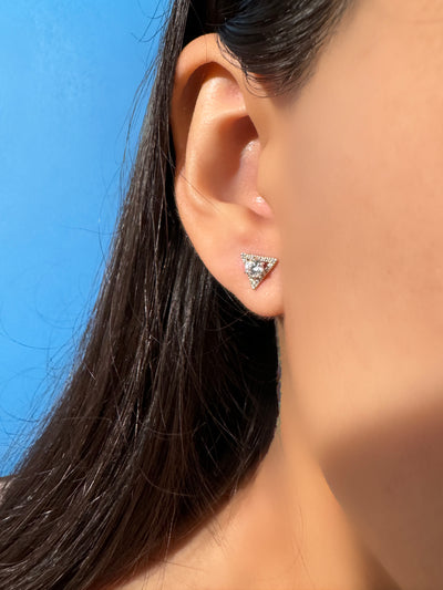 cone stud earrings