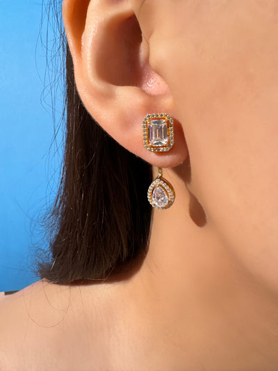 convertible diamond earrings