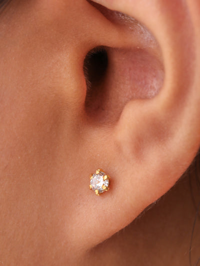 Birthstone Stud Earrings