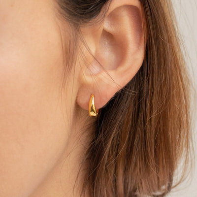 V Hoop Earring