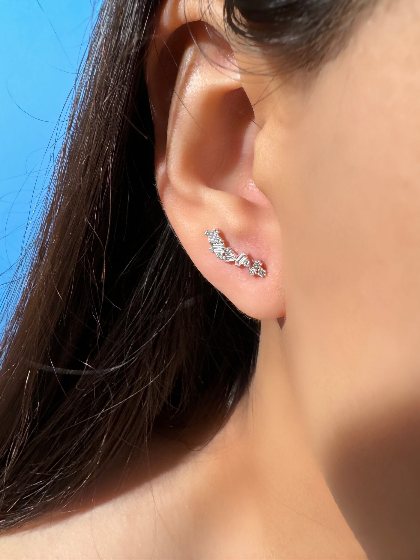 zig climber earrings