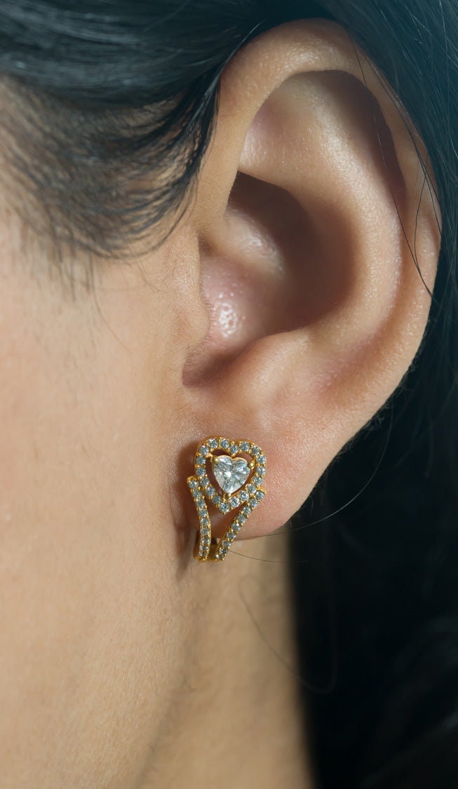 Heart Hoop Earring