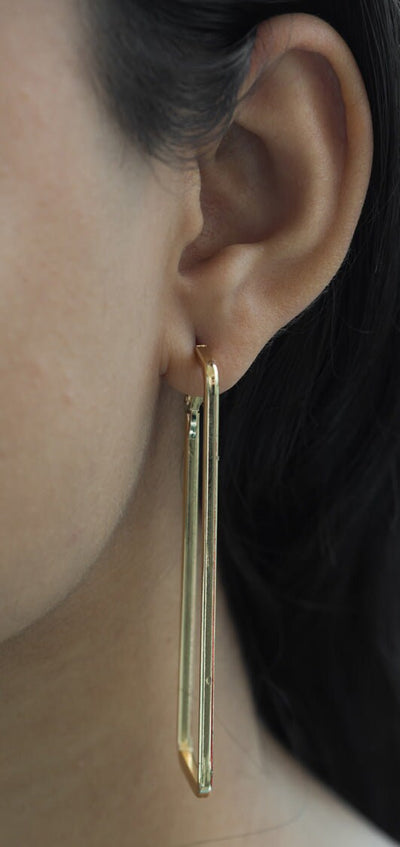 Plain Box Earring