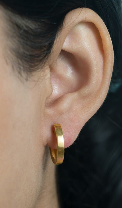 Plain Hoop Earrings