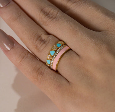 Bubble Enamel Ring