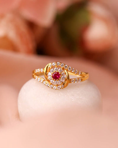 Ruby Cluser Ring