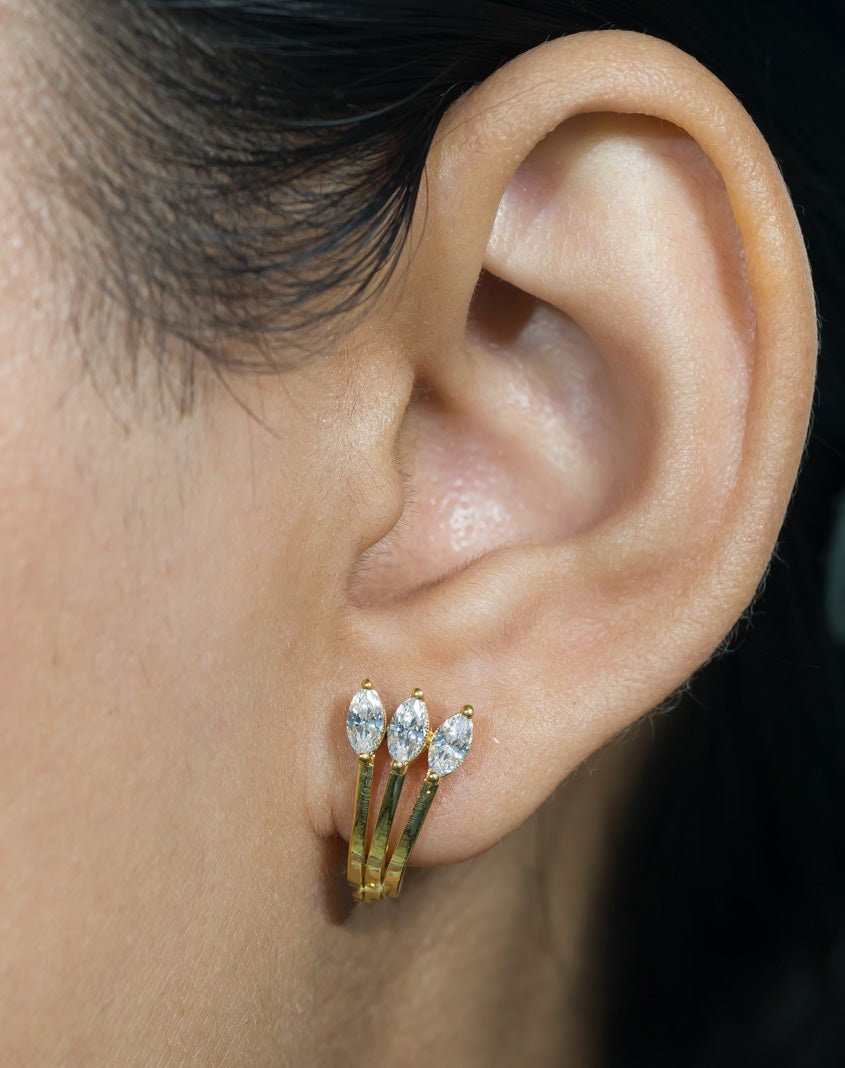 Fireworks Hoop Earring