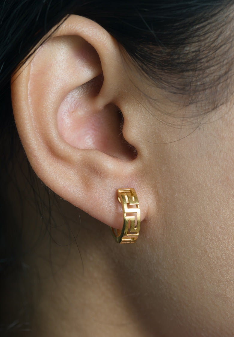 Zig Zag Hoop Earrings