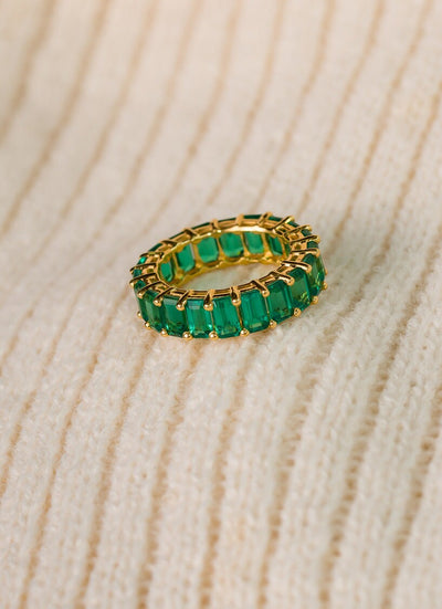 Emerald Band Ring