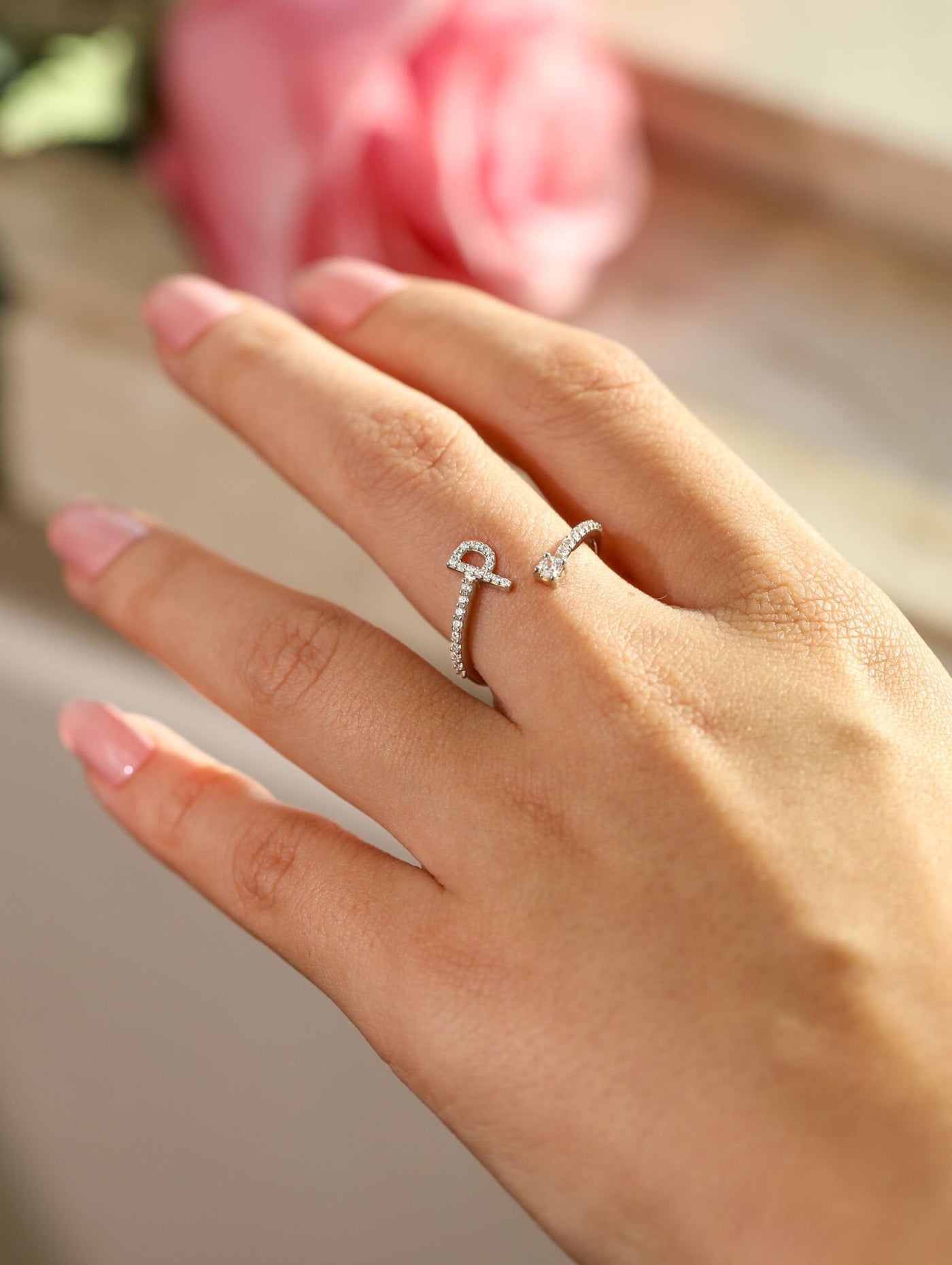 Initial Ring {silver}